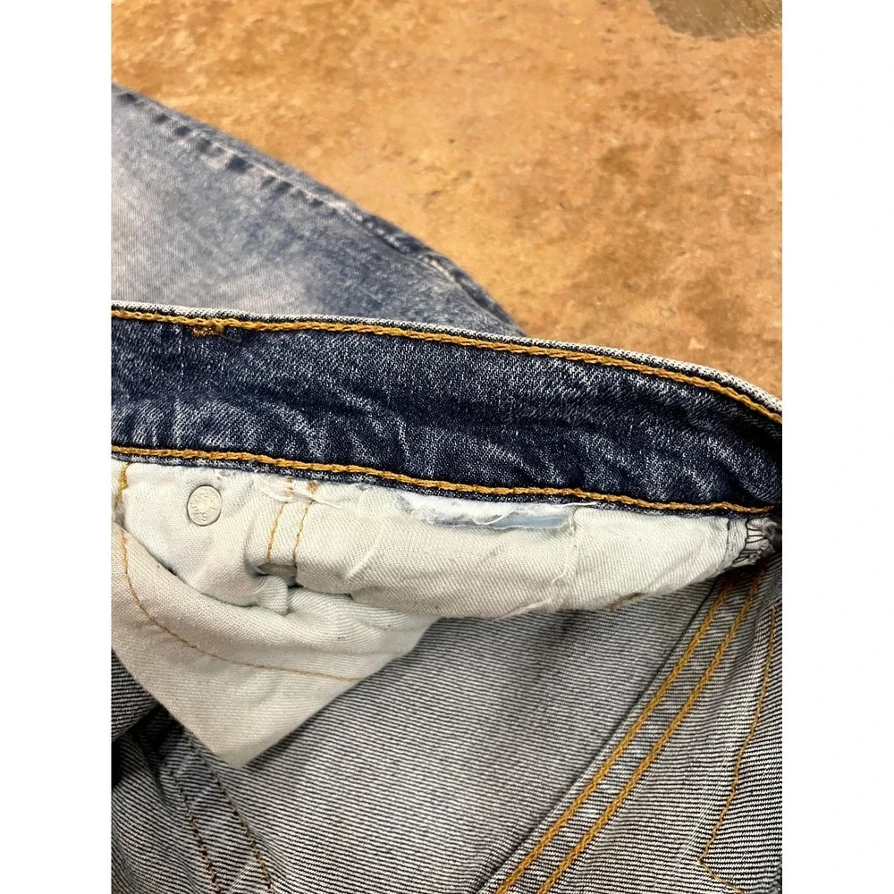 Levi's 541 Athletic Straight Jeans Mens 31x32 Blue Whiskering Denim Medium Wash‎